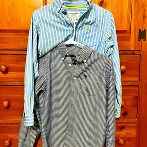 TWO Abercrombie & Fitch Kid’s Striped Shirts - Medium